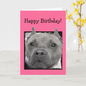 Carte Joyeuse Birthday (Fleur jaune)