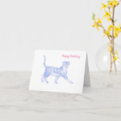 Carte Joyeuse Birthday (Fleur jaune)