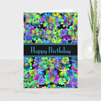 Carte Joyeuse Birthday Flowers