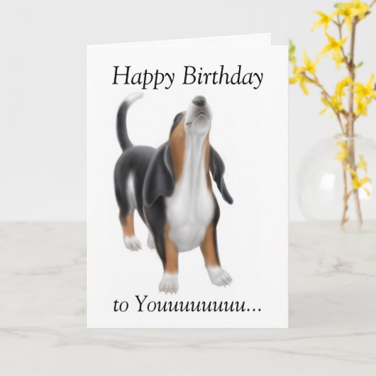 Carte Joyeuse Birthday Singing (Fleur jaune)