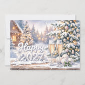 Carte Joyeuse célébration du Nouvel An 2027 (Devant)