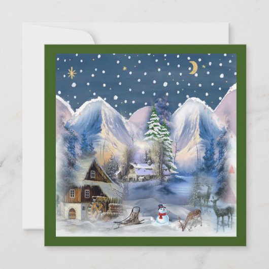 Carte Joyeuse Christmas Flat (Devant)