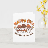 Carte Joyeuse Chute Brossez-leur Toutes Dentiste Dents A (Fleur jaune)