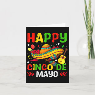 Carte Joyeuse Cinco De Mayo Chemise Hommes Femmes Fiesta