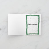 Carte Joyeuse couronne de Noël (Intérieur)