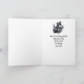 Carte Joyeuse course de motocross à vélo anniversaire (Intérieur)