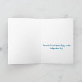 Carte Joyeuse crème glacée 4 juillet aquarelle (Intérieur)