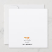 Carte Joyeuse dame aux chats d'anniversaire (Dos)