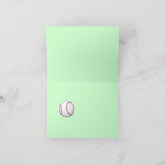 Carte Joyeuse de Baseball (Intérieur)