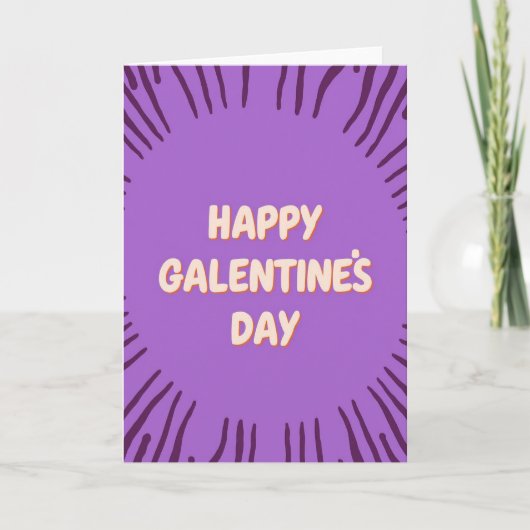 Carte Joyeuse de Galentines Day Burst (Devant)