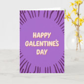 Carte Joyeuse de Galentines Day Burst (Fleur jaune)
