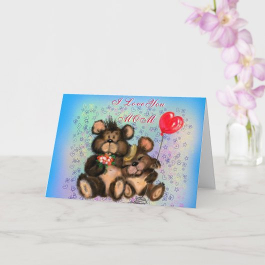 Carte Joyeuse de la fête des mères (Orchidée)