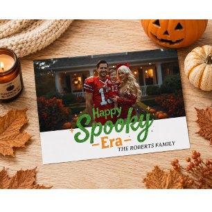 Carte joyeuse de l'ère Spooky, carte photo Hallowe