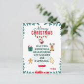 CARTE JOYEUSE DE NOËL (Debout devant)