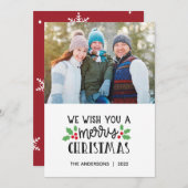 Carte Joyeuse de Noël 2022 (Devant / Derrière)