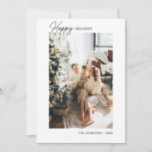 Carte Joyeuse de vacances Calligraphie (Devant)