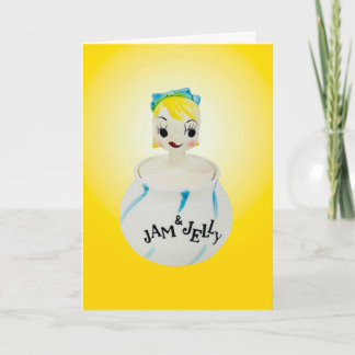 Carte Joyeuse de Visage Souriant Confiture et Gelé