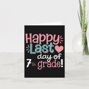 Carte Joyeuse Dernière journée de 7e année de diplôme Ga