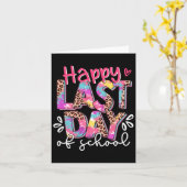 Carte Joyeuse Dernière Journée D'Enseignant Diplôme D'En (Fleur jaune)