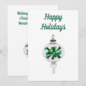 Carte Joyeuse des Fêtes (Devant / Derrière)