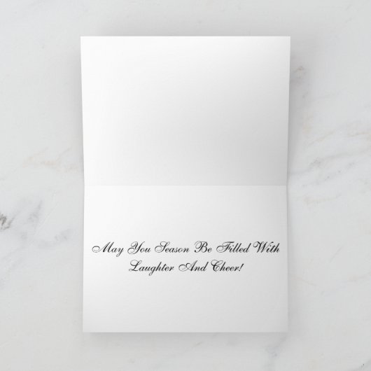 Carte Joyeuse des Fêtes (Intérieur)