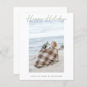 Carte Joyeuse des Fêtes (Devant / Derrière)