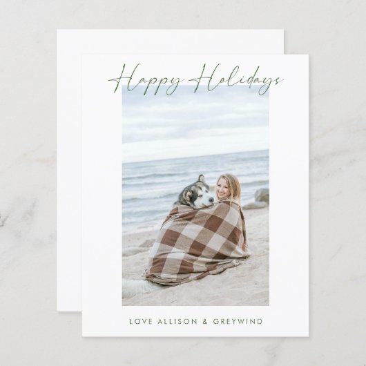 Carte Joyeuse des Fêtes (Devant / Derrière)