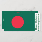 Carte Joyeuse des Fêtes du Bangladesh (Devant / Derrière)