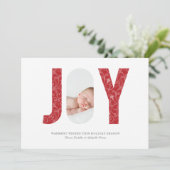 Carte Joyeuse Elegance Photo Holiday Card (Debout devant)
