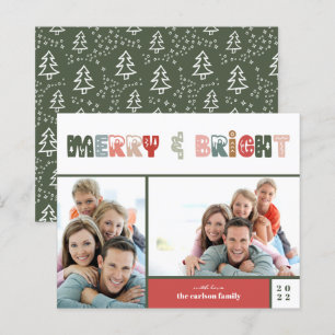 Carte Joyeuse et brillante de vacances photo budge