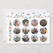 Carte Joyeuse et brillante Multi Photo Holiday (Dos)