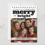 Carte Joyeuse et Lumineuse Black and White Fun (Devant)