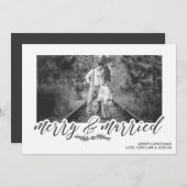 Carte Joyeuse et Mariée de Noël (Devant / Derrière)