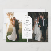 Carte Joyeuse et Mariée Mariage photo de vacances (Devant)