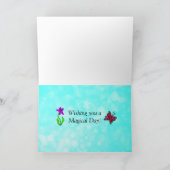 Carte Joyeuse fête d'anniversaire et Unicorn personnalis (Intérieur)