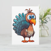 Carte Joyeuse Fête de la dinde (Debout devant)