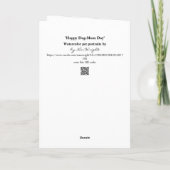 Carte Joyeuse Fête de la maman du chien (Dos)