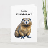 Carte Joyeuse fête de la marmotte | 2 février (Devant)