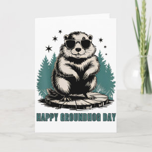 Carte Joyeuse Fête de la Marmotte Et Oui C'est Mon Anniv