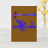 Carte Joyeuse fête de la mémoire brown (Fleur jaune)