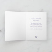 Carte Joyeuse Fête de la Première Mère à Ma Fille! (Intérieur)