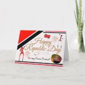 Carte Joyeuse fête de la République à mon ami Trini (Devant)