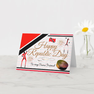 Carte Joyeuse fête de la République à mon ami Trini, mod