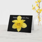 Carte Joyeuse fête de la Saint-David Jonquille jaune (Fleur jaune)