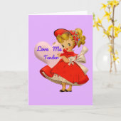 Carte Joyeuse fête de la Saint-Valentin (Fleur jaune)