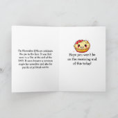 Carte Joyeuse Fête de la tarte sur le visage ! | 27 nov. (Intérieur)