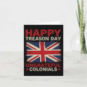 Carte Joyeuse Fête de la Trahison Colonies Ingrates 4 ju