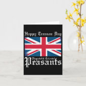 Carte Joyeuse Fête de la Trahison Ingrats Paysans Coloni (Fleur jaune)