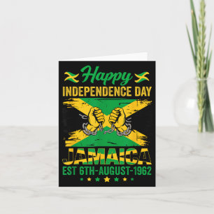 Carte Joyeuse fête de l'indépendance Jamaïque 1962 Homme