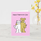 Carte Joyeuse fête de Palentine (Fleur jaune)